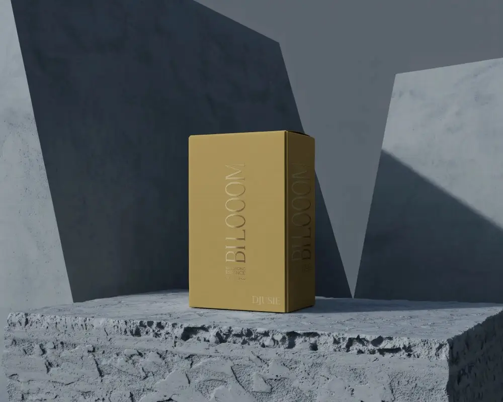 Sleek Modern Product Box Mockup For Brand Packaging Display And Creative Presentation