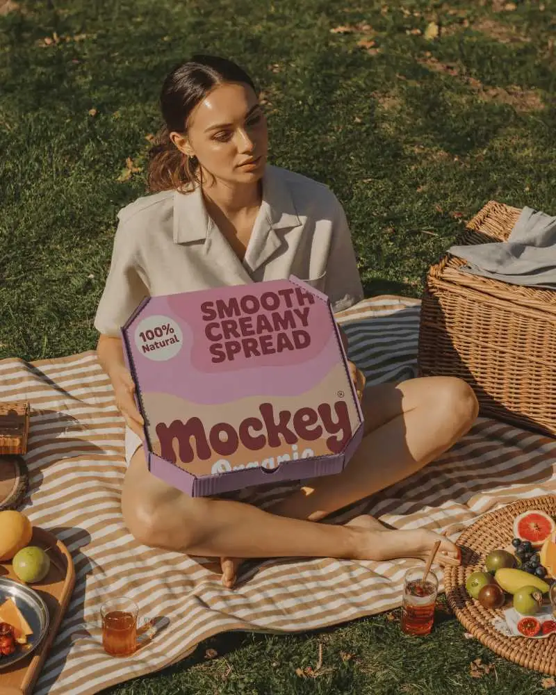 Serene Summer Picnic Box Mockup With Warm Natural Light And Cozy Outdoor Blanket Setting