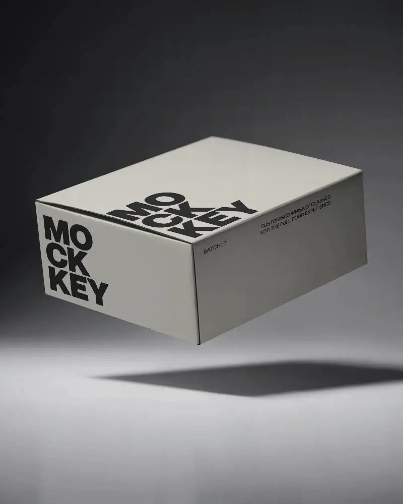 Minimalistic Floating Box Mockup For Product Packaging Branding And Marketing Visuals Display