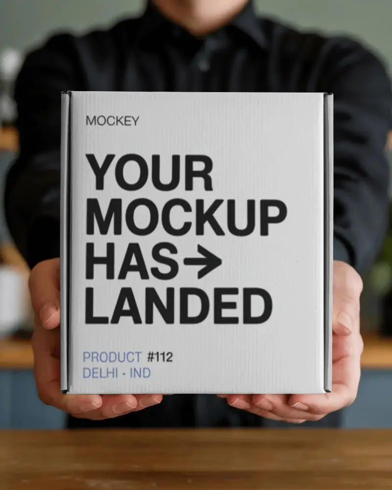 High Quality Rigid Box Packaging Mockup For Luxury Products And Premium Brand Presentations