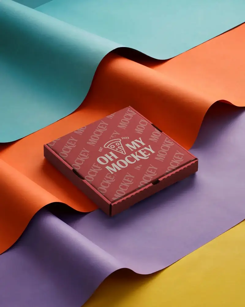 Modern Elegant Square Box Mockup For Print Design Presentation And Product Branding Showcase