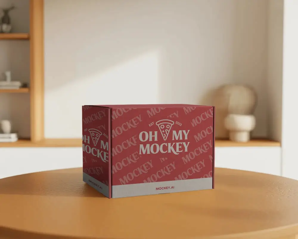 Premium Quality Rigid Box Mockup For Luxury Product Packaging And Brand Presentation