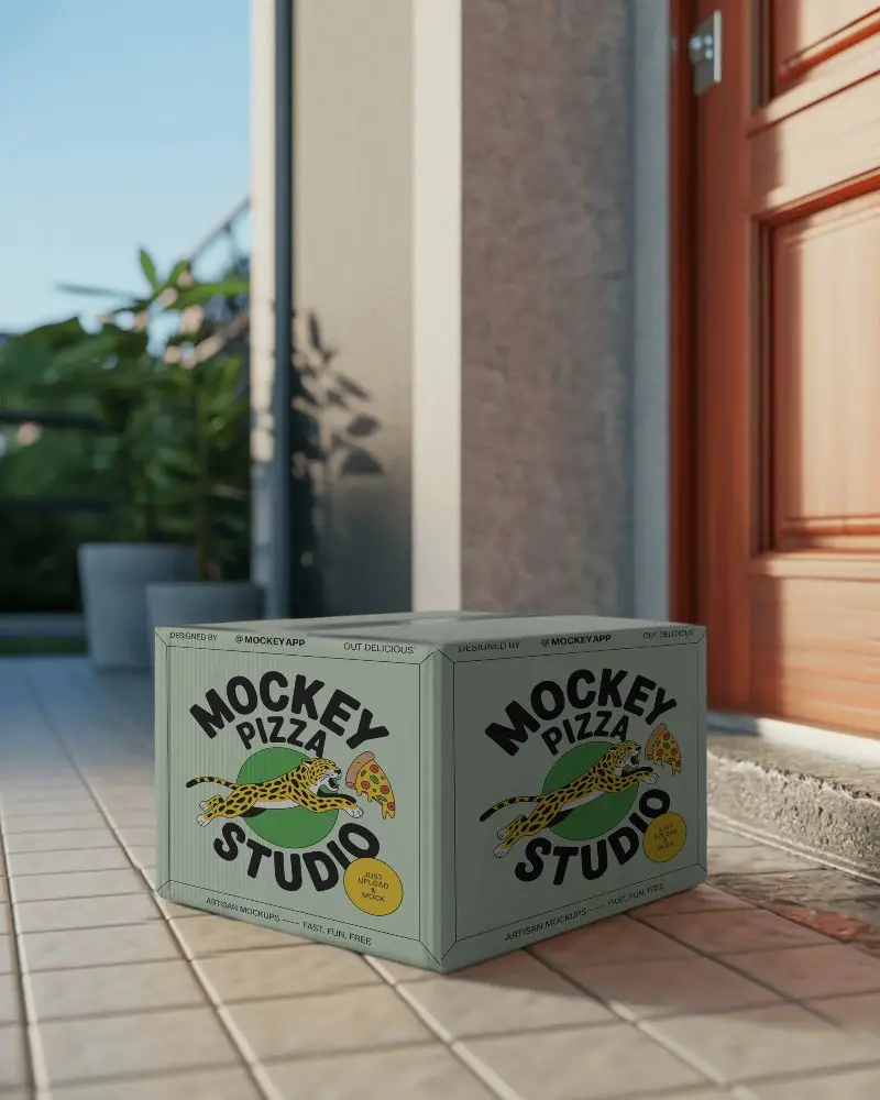 High Quality Box Mockup For Product Shipping Presentation And Online Store