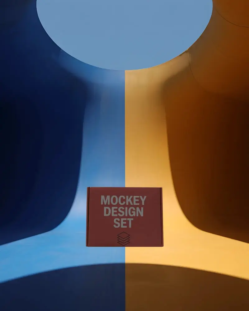 Unique Minimalist Box Mockup With Clean Lines And Modern Aesthetic For Design Showcase