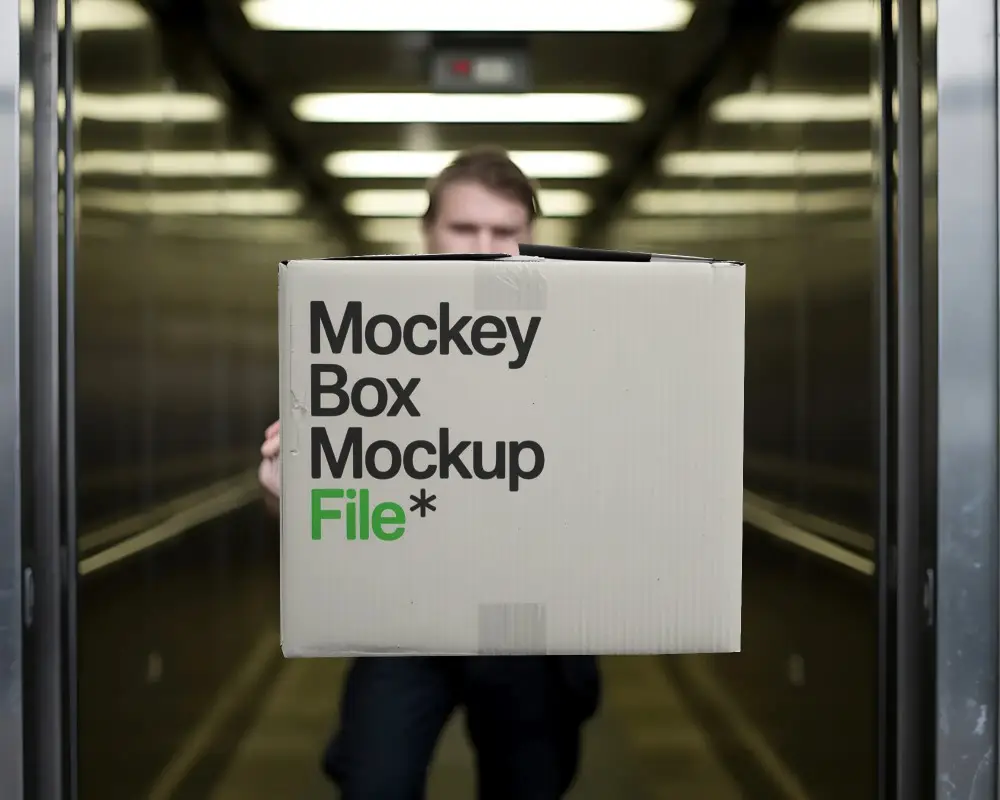 High Quality Cardboard Box Mockup Display For Branding And Marketing Solutions