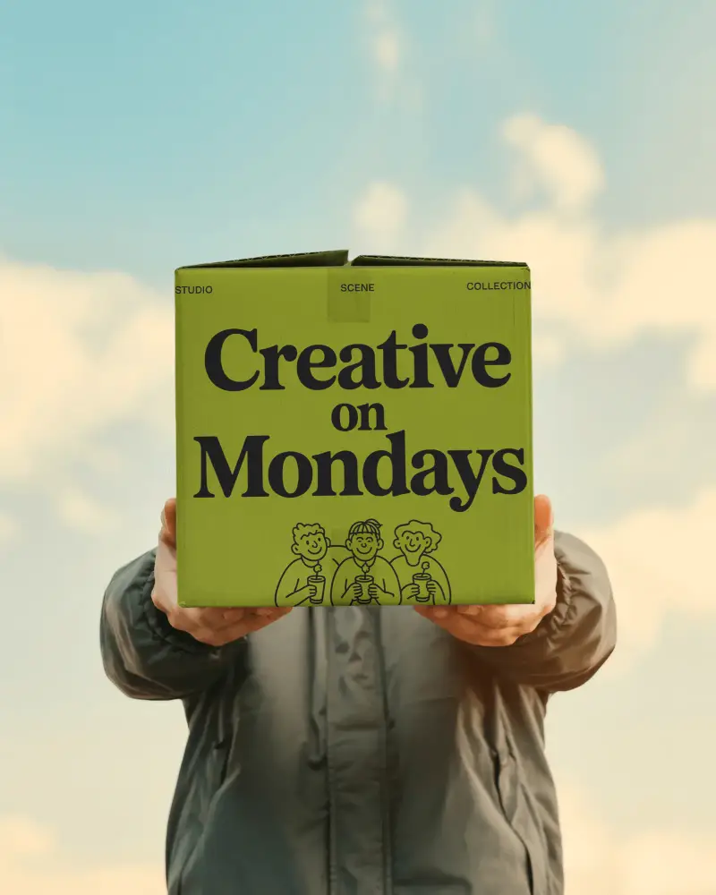 Front View Carton Box Mockup Closed Packaging For Ecommerce Or Gift Delivery