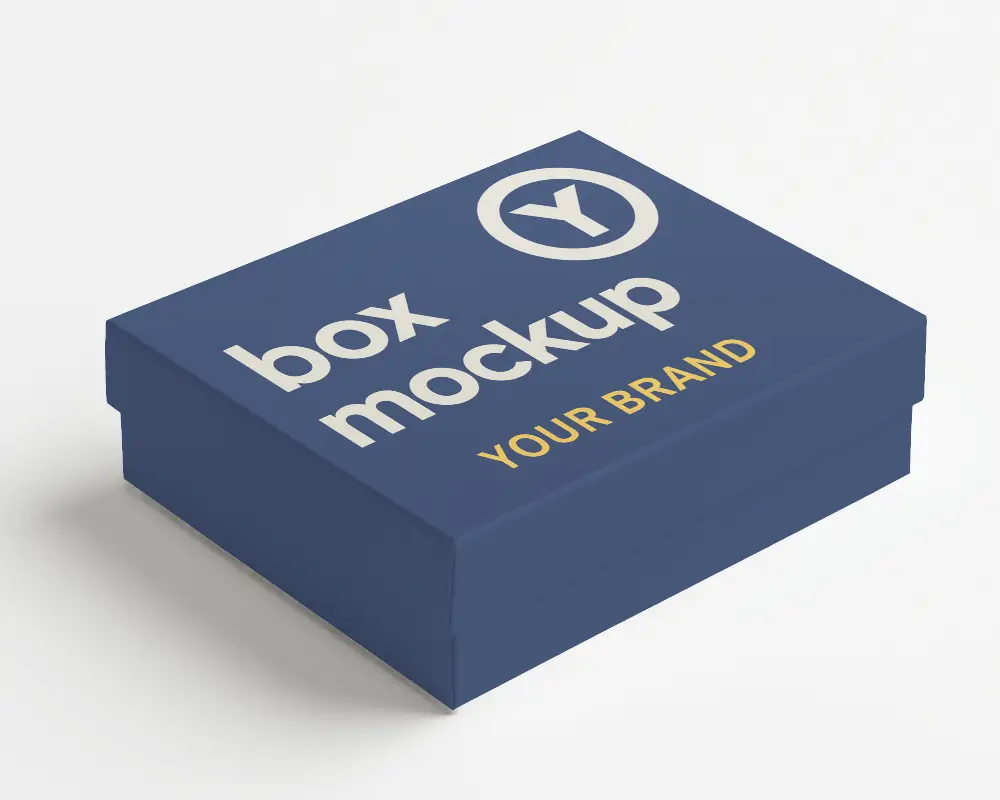 Clean Minimalist Packaging Box Mockup White Background Soft Lighting Premium And Elegant Design 097