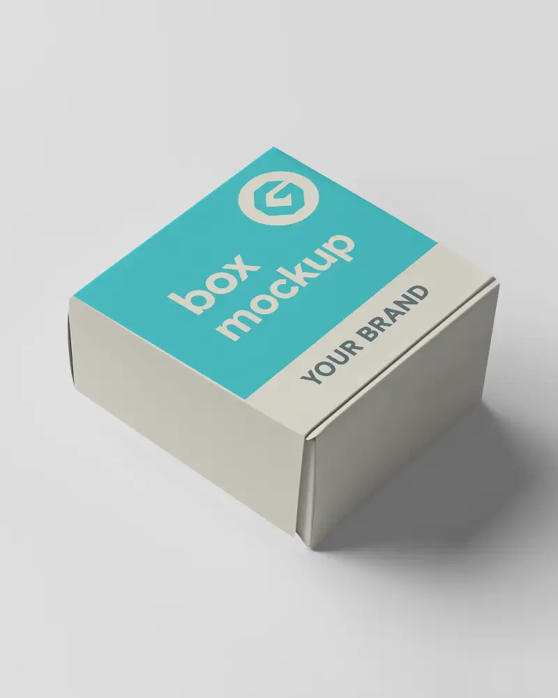 Clean Packaging Box Mockup Minimal White Box On Light Background Soft Shadows Elegant Product Presentation 0111