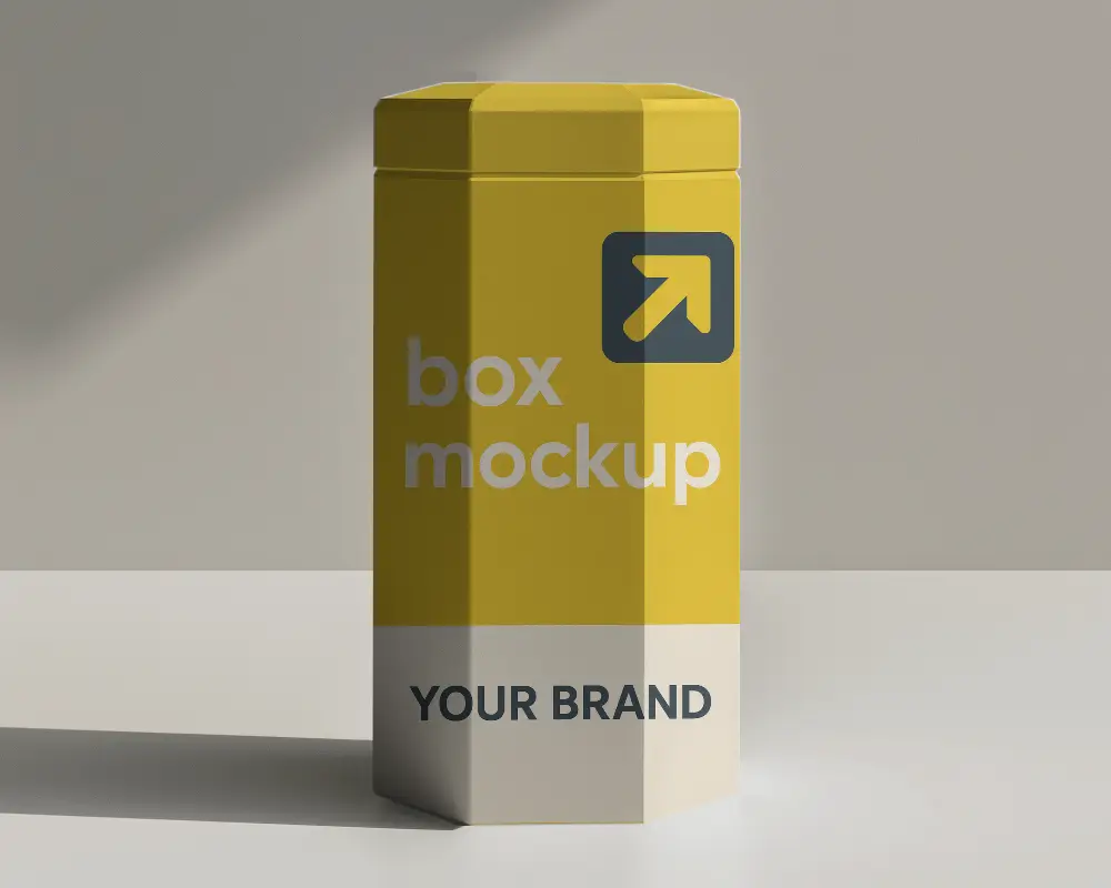 Stacked Box Mockup On A Clean Surface Geometric Arrangement Sophisticated And Neat Display