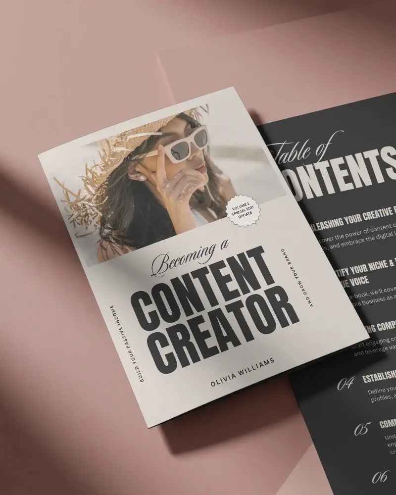 Minimalistic Stylish Brochure Mockup Showcasing Elegant Branding And Promotional Material Design