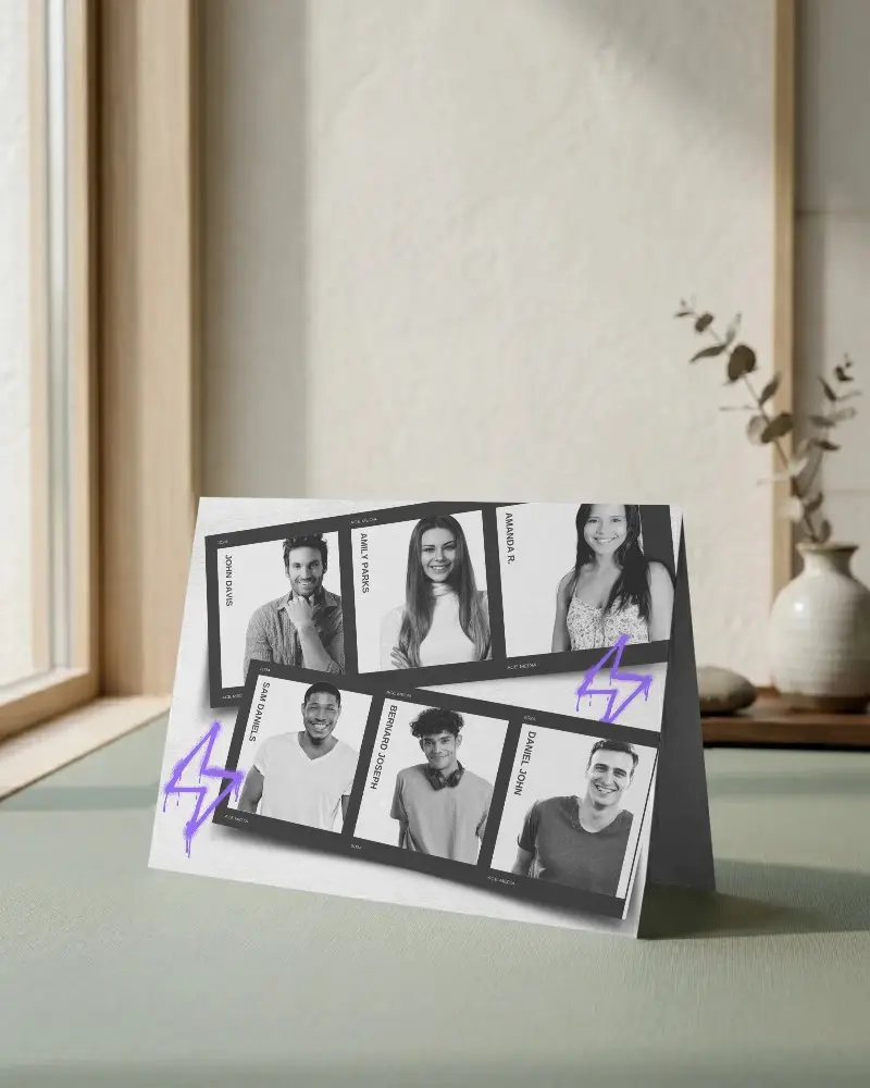 Clean Folded Paper Brochure Mockup For Marketing And Branding Materials Display