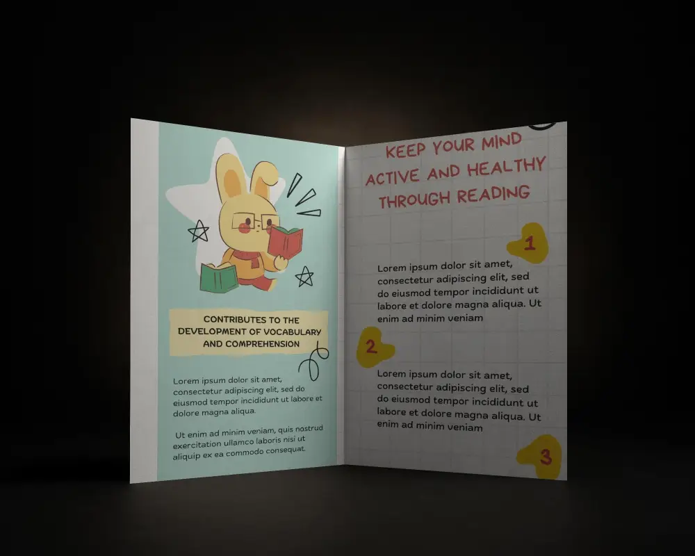 Sleek Minimalist Brochure Mockup For Modern Corporate Branding And Print Marketing Presentation