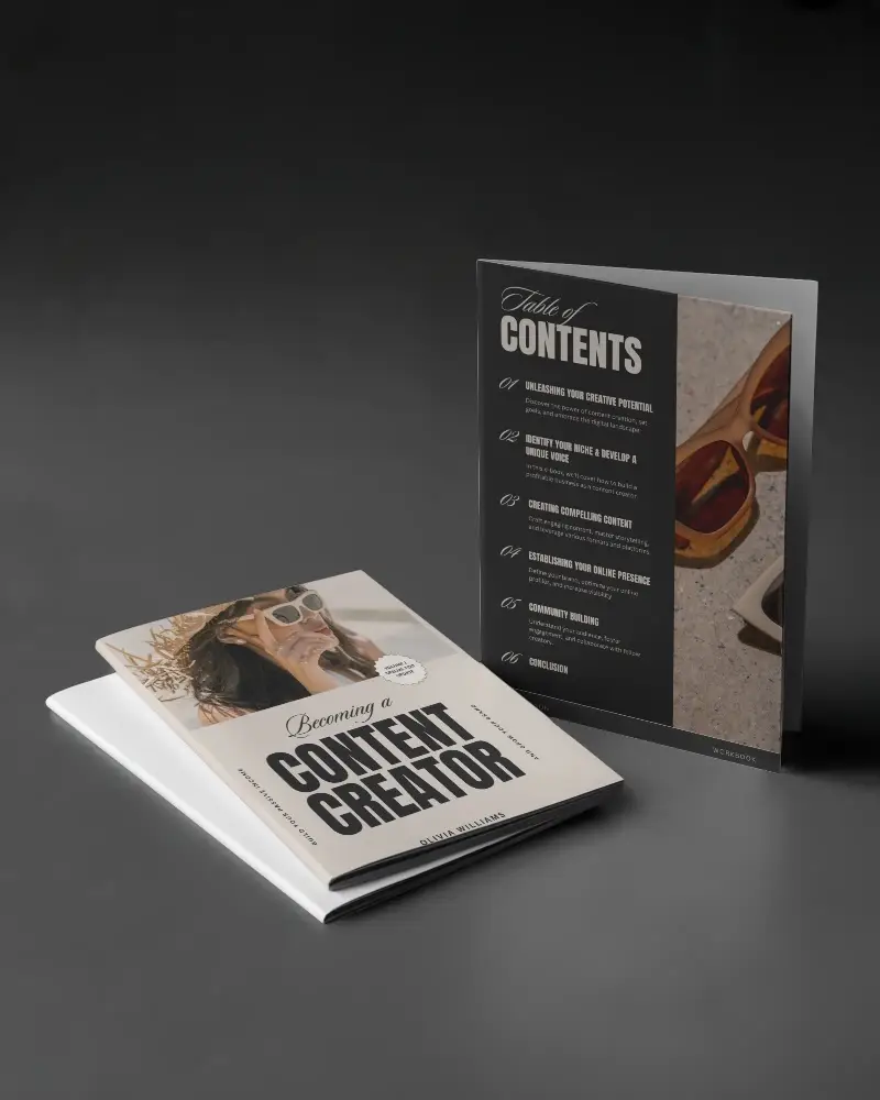 Elegant Minimalist Brochure Mockup For Corporate Branding And Marketing Promotional Materials