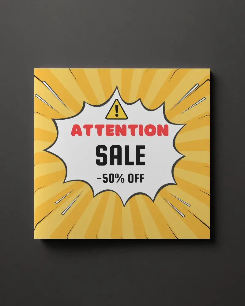 Closed Square Brochure Mockup On Dark Surface With Subtle Light And Shadow