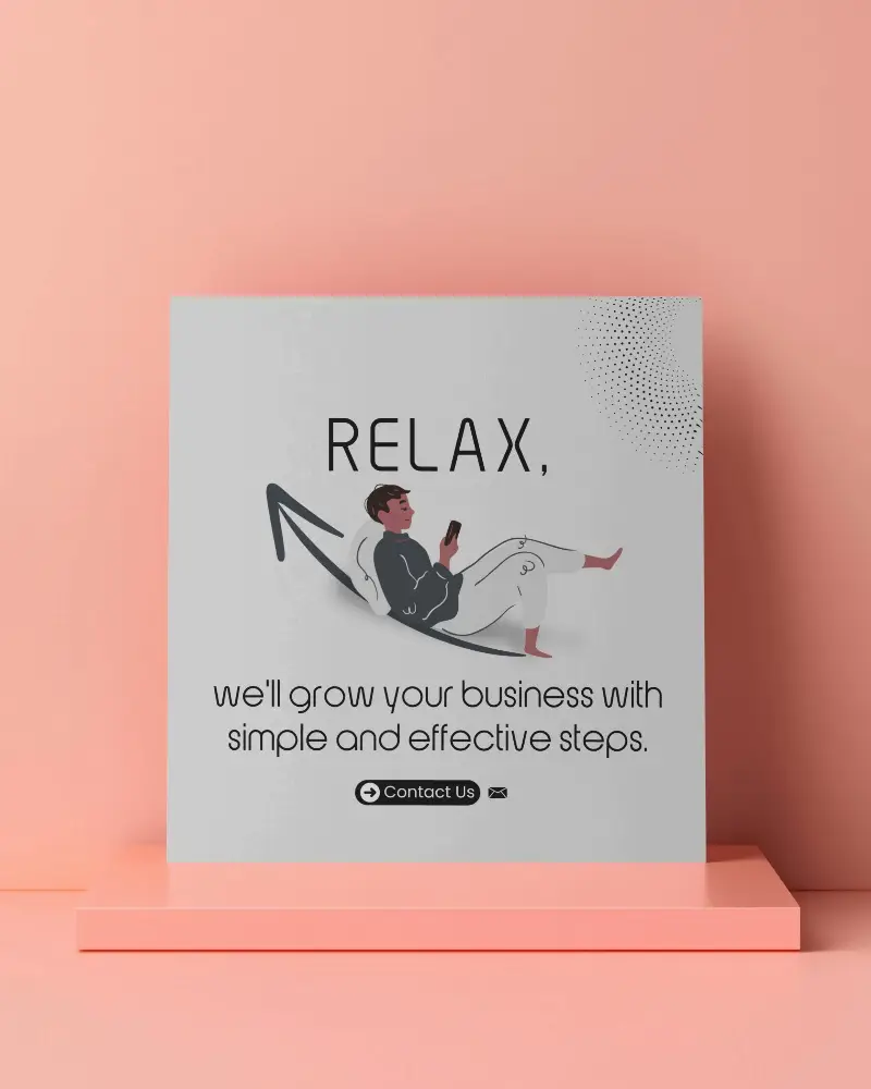 Square Brochure Mockup On Pink Platform Minimalist Setup With Flat Background