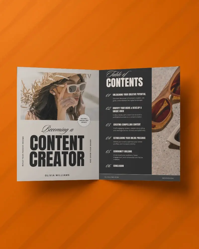 Open Mockup Top View On Striped Surface Perfect For Branding Or Editorial Designs