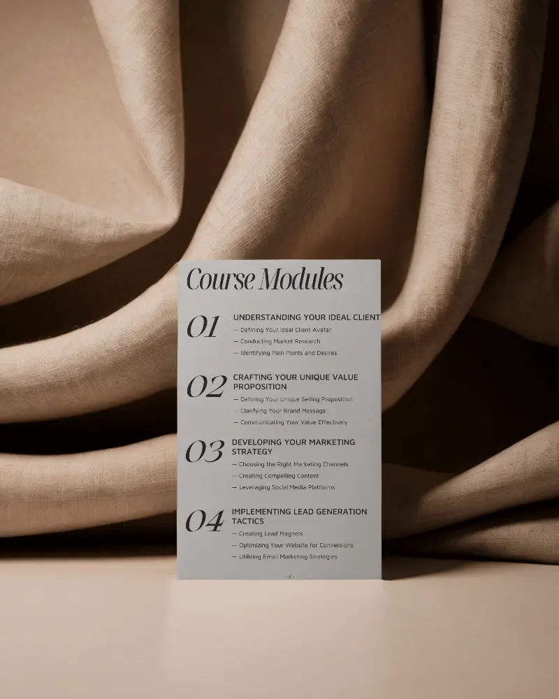 Elegant Minimalist Brochure Mockup For Professional Print Presentation And Design Preview