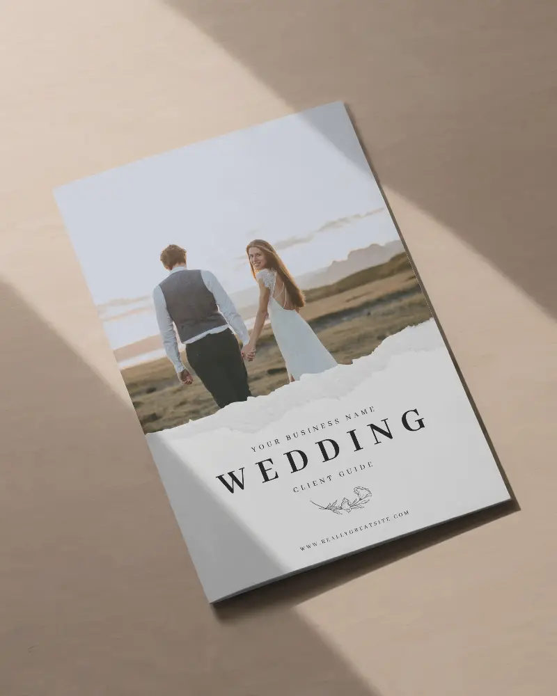 Minimalist Clean Brochure Mockup On Smooth Wooden Surface With Soft Natural Light 0341