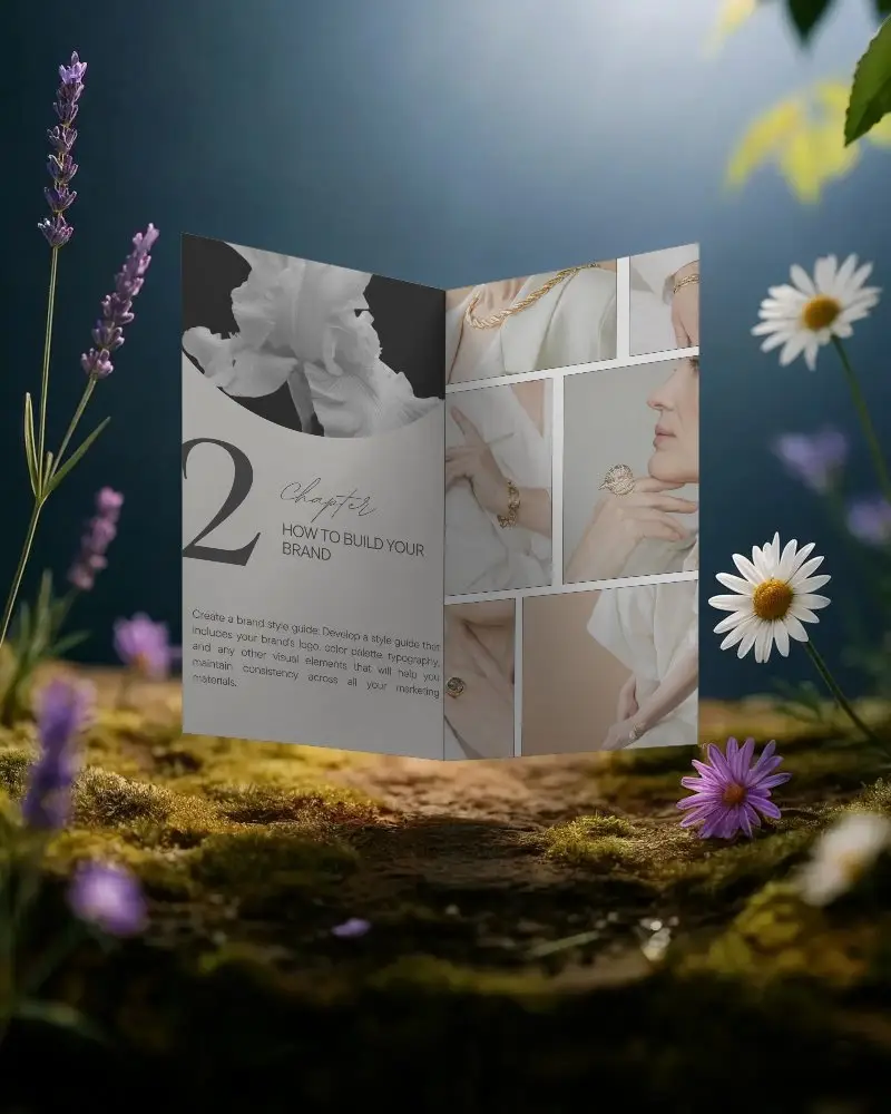 elegant-brochure-mockup-floating-over-natural-forest-floor-with-flower-details-0448
