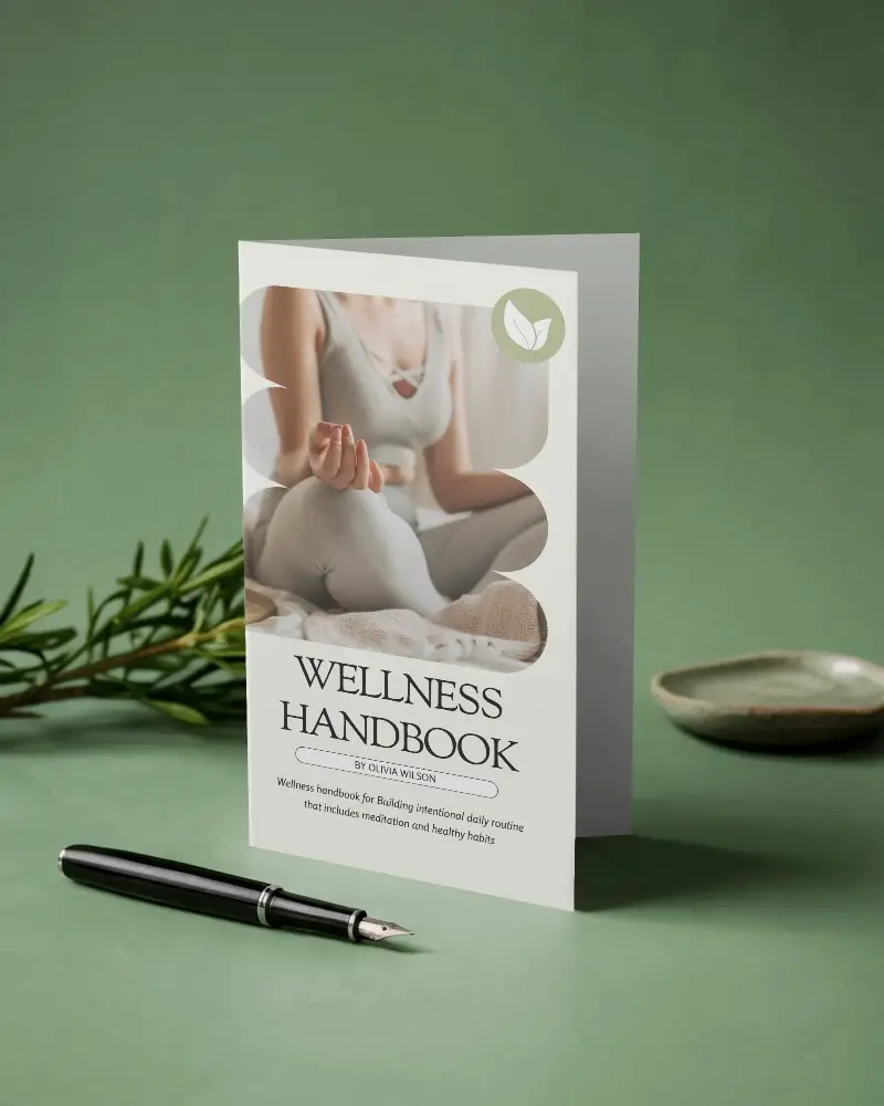 Blank Trifold Brochure Mockup Showcasing Clean Minimalist Stationery Design Template