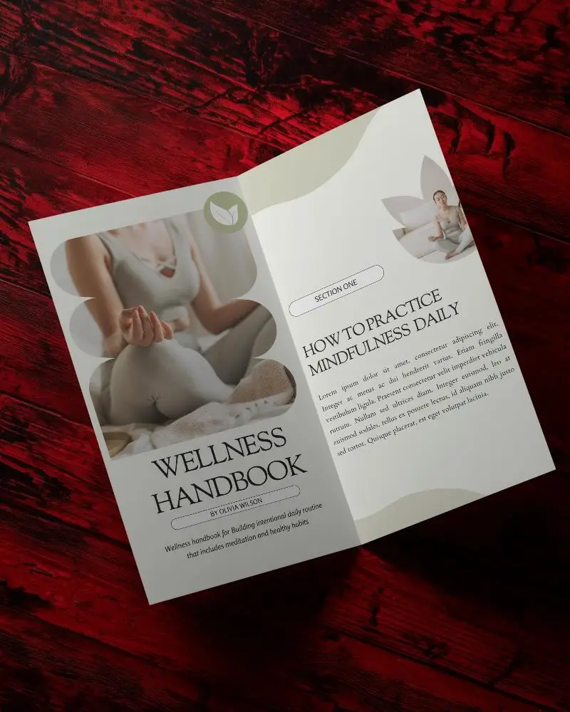 Professional Brochure Mockup Template For Clean Design Presentation And Print Material Display