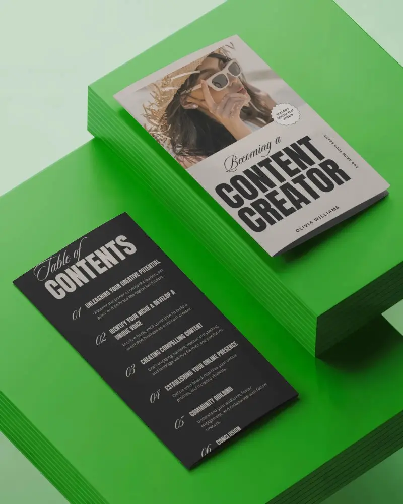 Premium Quality Folded Brochure Mockup For Professional Marketing And Branding Presentations