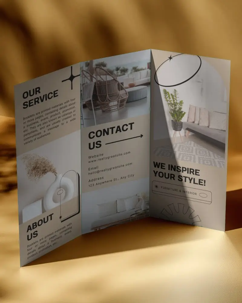 Premium Trifold Brochure Mockup For Creatives And Professional Print Presentation Use