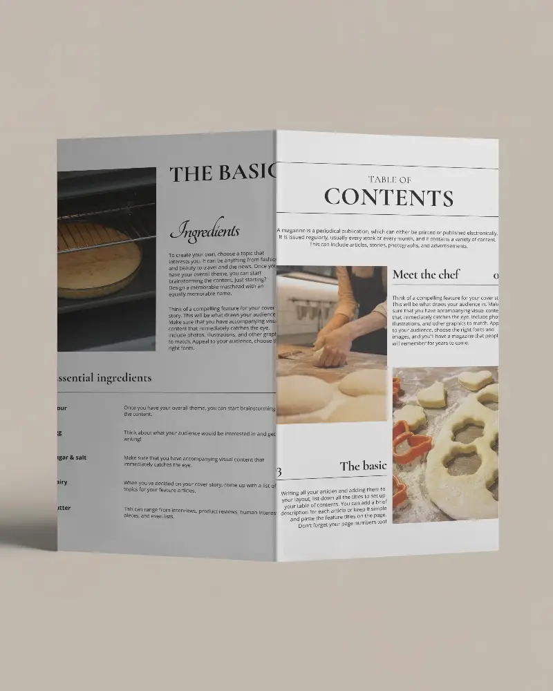 Modern Minimalist Hardcover Brochure Mockup For Professional Brand Presentation And Marketing