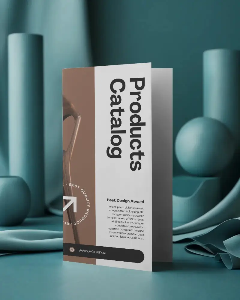 Professional Brochure Mockup Template For Clean Minimalist Design Presentation