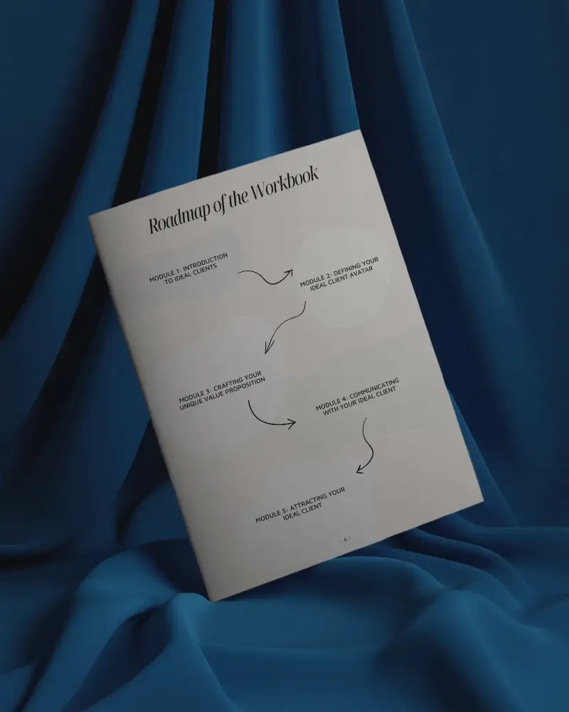 Sleek Minimalist Brochure Mockup Floating On Fabric Background For Professional Presentations