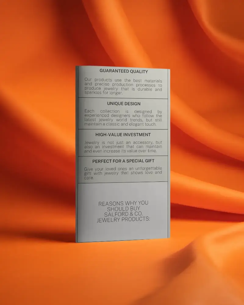 Sleek Minimalist Brochure Mockup For Clean Corporate Branding And Print Design Presentations