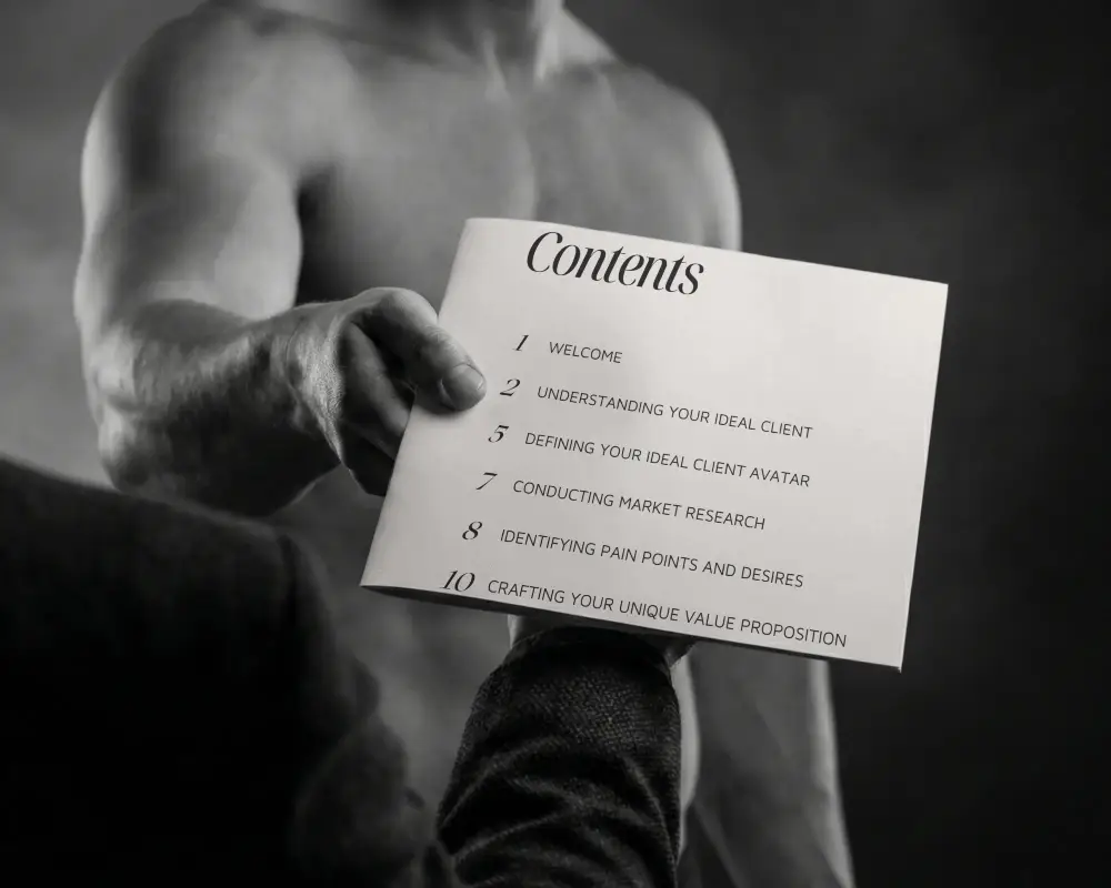 Professional Business Brochure Mockup Showcasing Hands Holding Horizontal Folded Paper