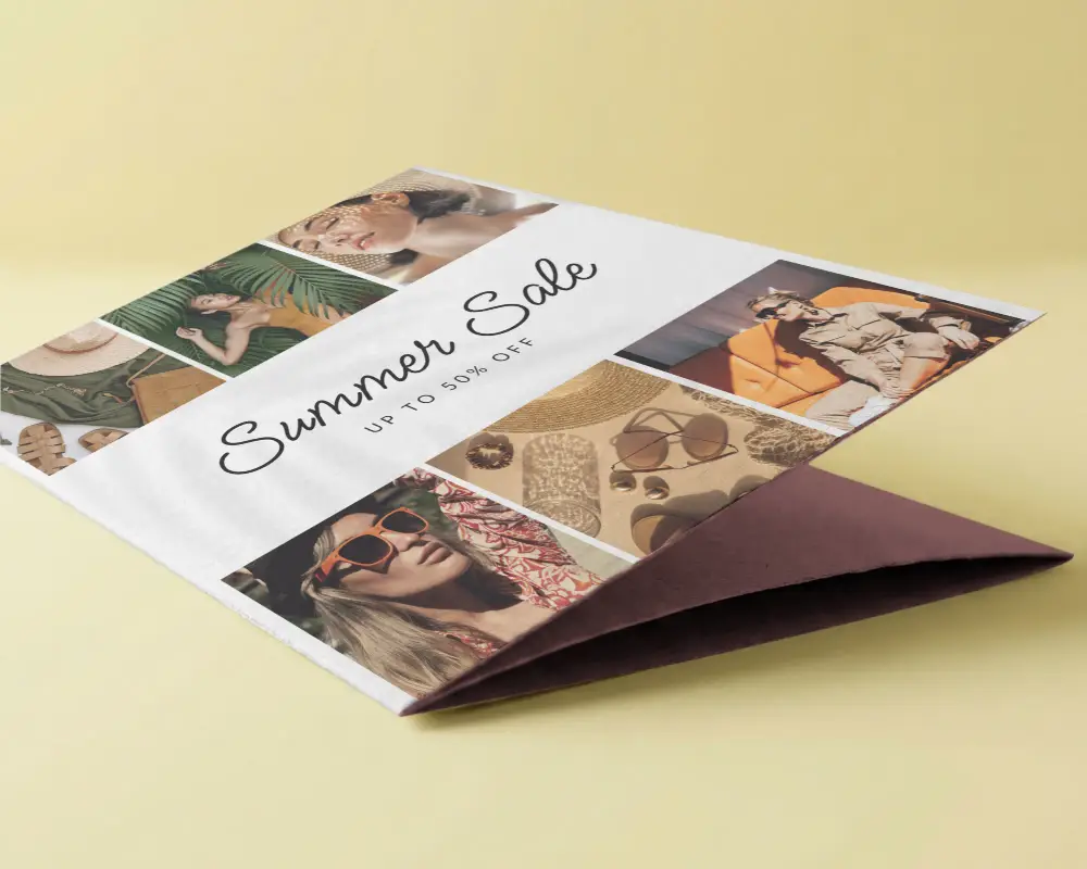 Premium Quality Square Brochure Mockup For Professional Printing And Marketing Material