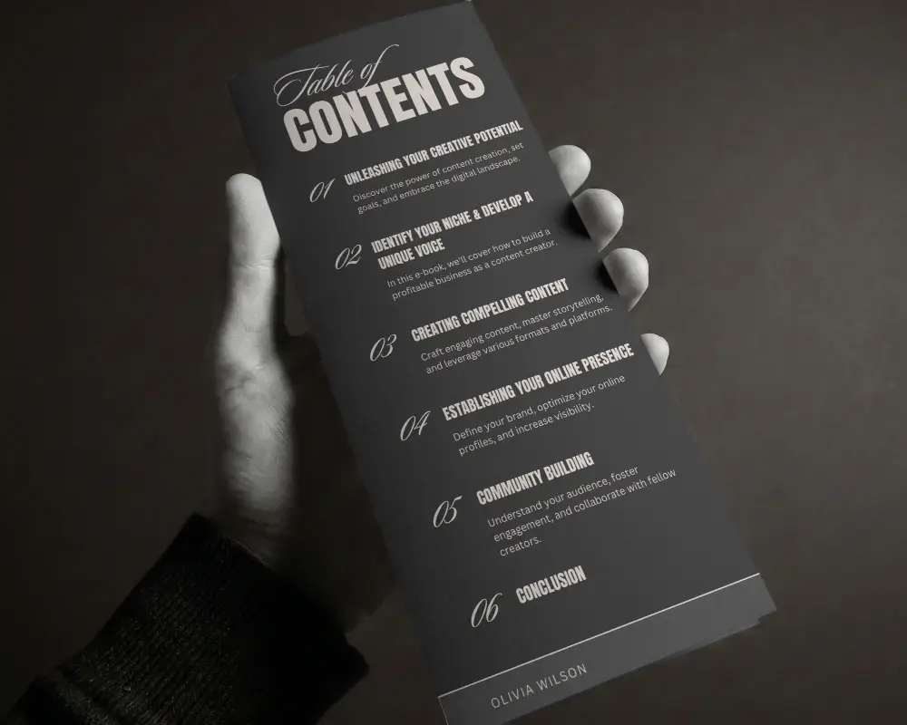 Blank Brochure Mockup Held In Hand For Design Preview And Corporate Branding