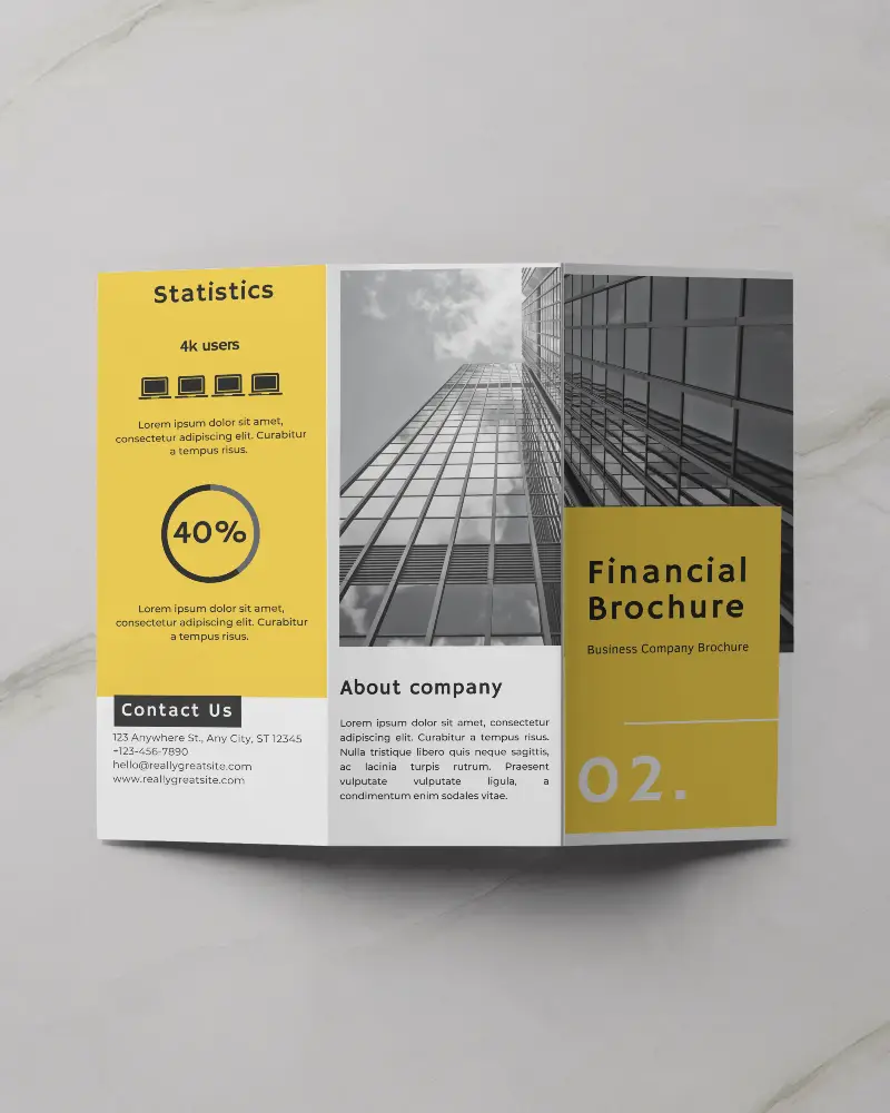 Premium Trifold Brochure Mockup For Corporate Branding And Marketing Campaign Presentation Template 0331