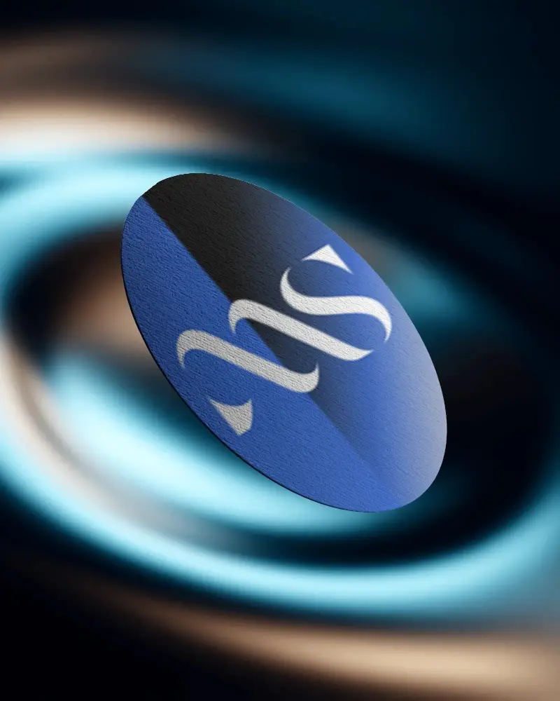 Premium Textured Elegant Oval Business Card Mockup With Dynamic Vibrant Gradient Lighting Effect