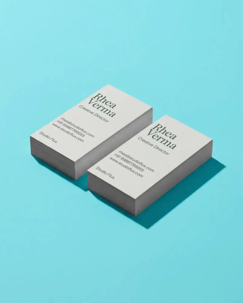 Professional Business Card Mockup For Brand Identity Design And Marketing Material Presentation
