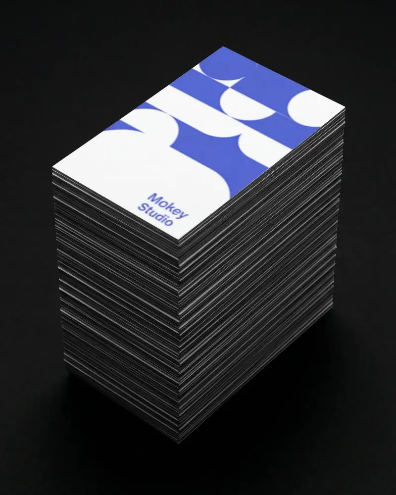 Clean Minimalist Business Card Mockup With Blank Space For Branding And Design Presentation