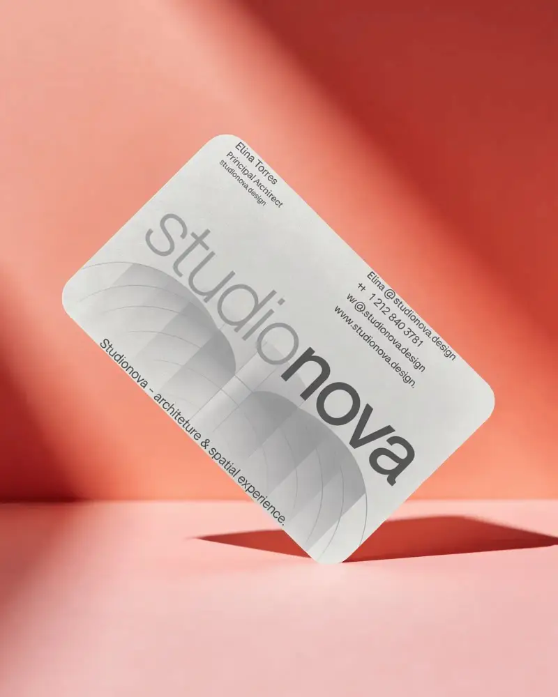 Premium Rounded Corner Business Card Mockup On Minimalist Stylish Background For Branding