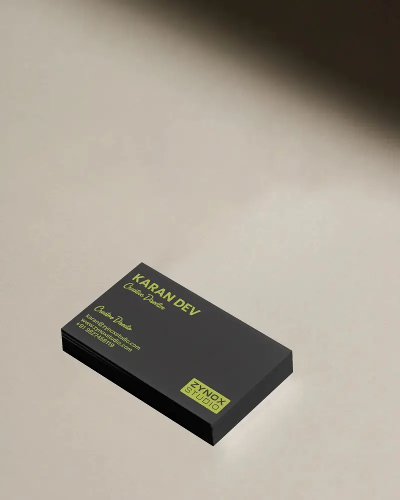 Clean Minimalist Business Card Mockup For Professional Branding Presentation