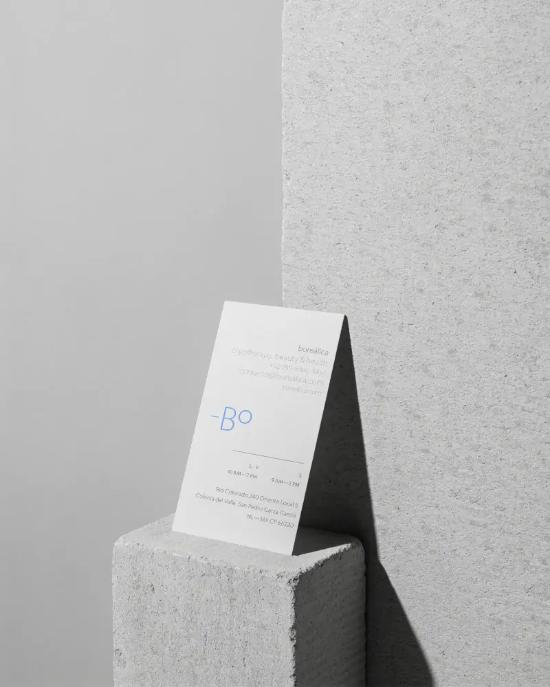 Minimalist Business Card Mockup With Concrete Background And Soft Shadow Effect
