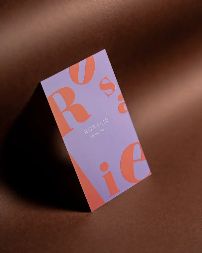 Empty Vertical Business Card Mockup With Minimalist Background For Branding Presentation