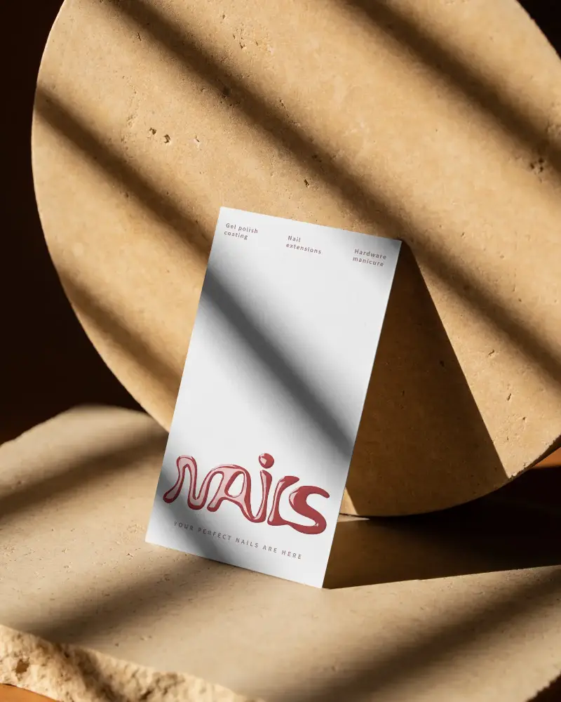 Professional Minimalist Business Card Mockup For Branding And Marketing Presentation Purposes