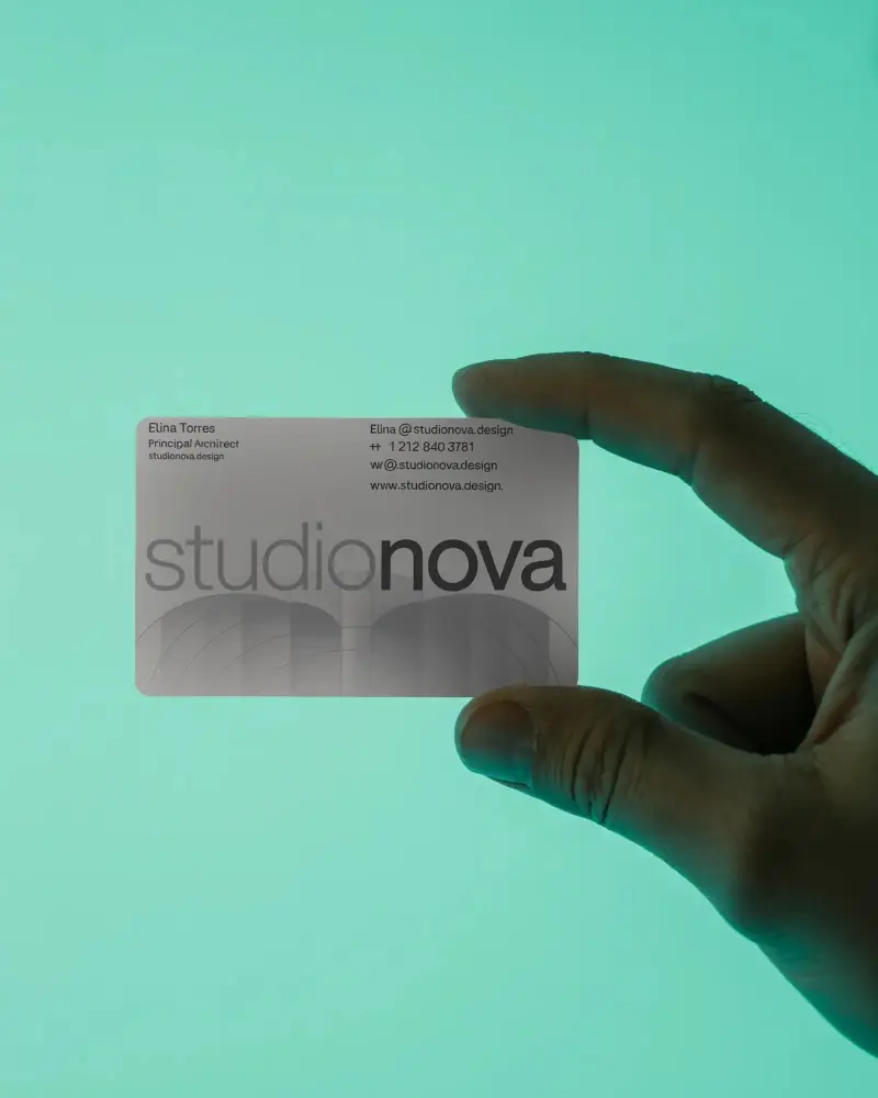 High Resolution Professional Business Card Mockup Isolated Clean Background