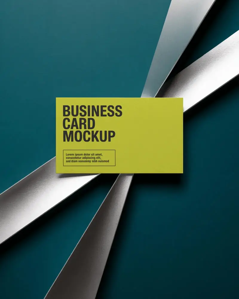 professional-vertical-business-card-mockup-on-metallic-geometric-background