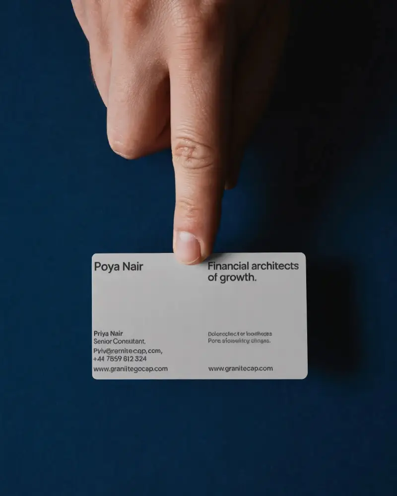 Minimalistic Modern Business Card Mockup For Professional Branding And Marketing Presentation