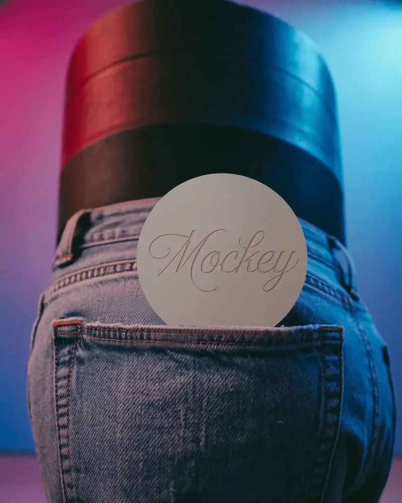 Modern Minimalistic Business Card Mockup For Creative Marketing And Branding Showcase