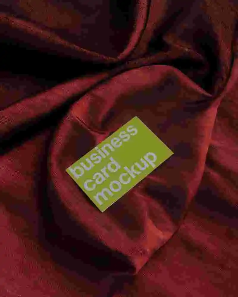 Business Card Mockup With Manager Role And On A Sophisticated Leather Case