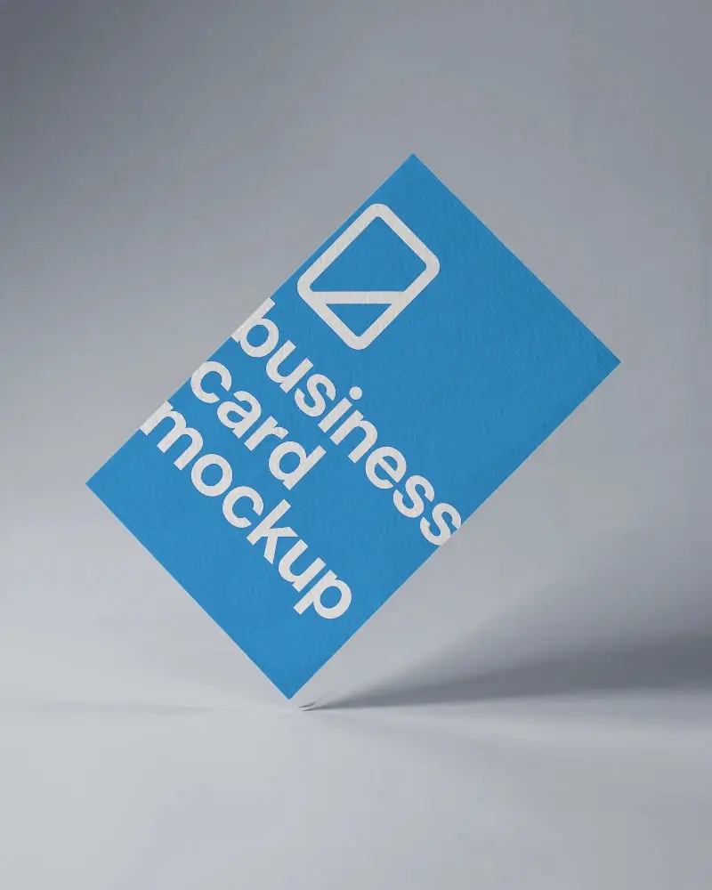 Elegant Digital Expertise Business Card Mockup Boasting A Crisp White And Yellow Color Scheme