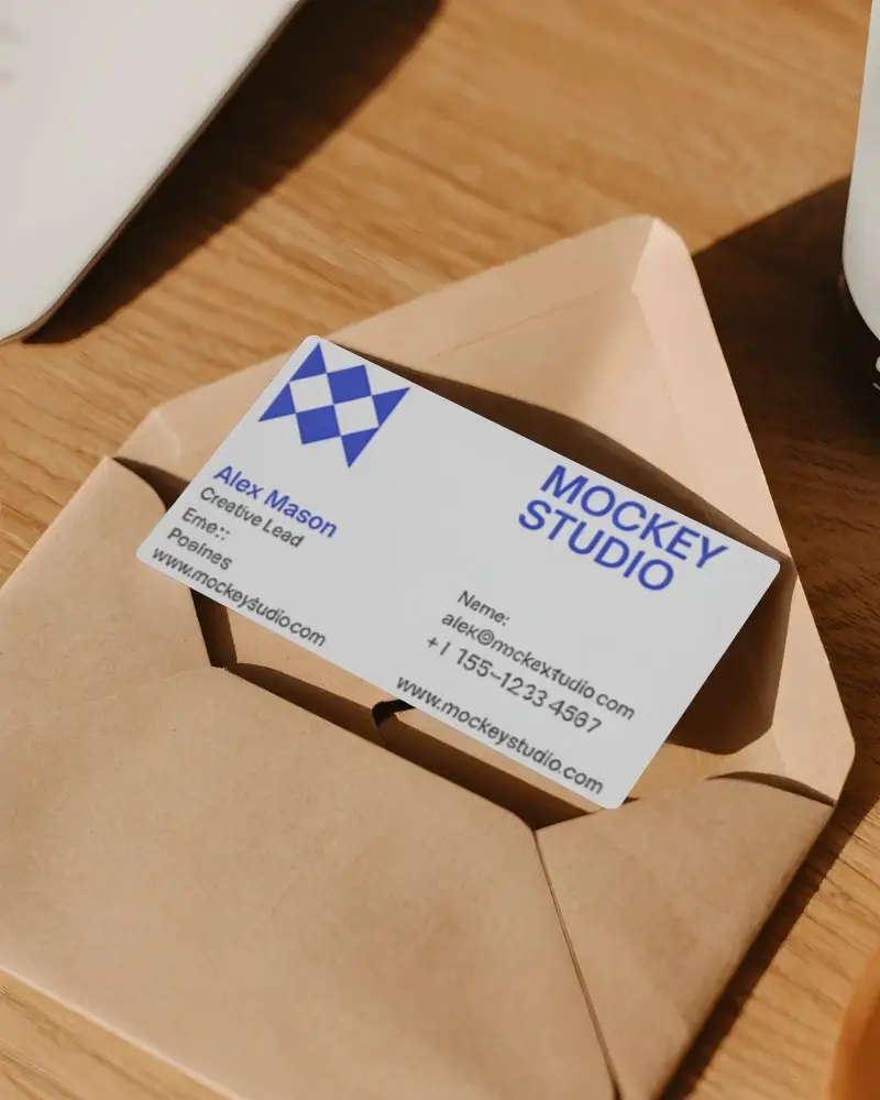 premium-modern-business-card-template-placed-in-natural-paper-envelope-for-professional-use